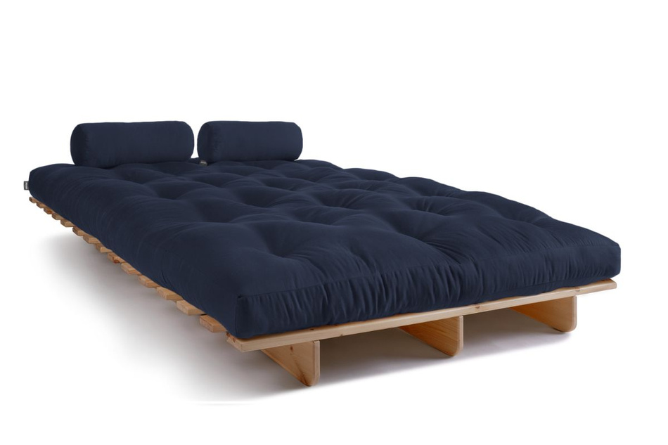Sofa rozkładana 140x200 - Slim Basic Classic - Pascall Futon Granatowy