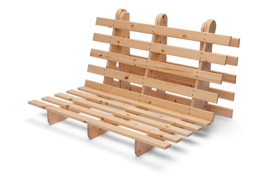 Sofa rozkładana 120x200 - Slim Basic Classic - Pascall Futon Ceglany