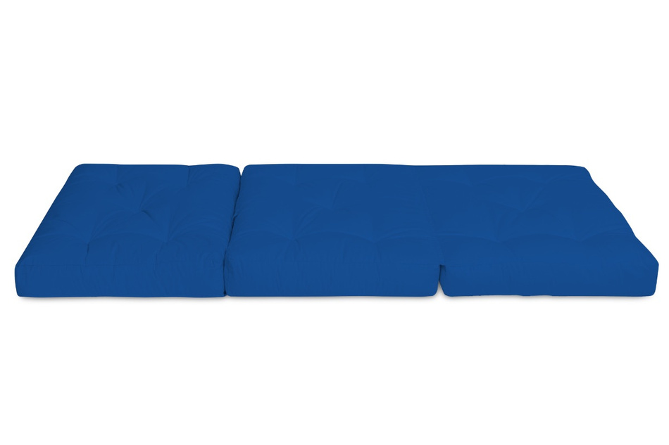 Materac Składany 90x200 z lateksem - Futon Pascall Flex Latex Modrakowy