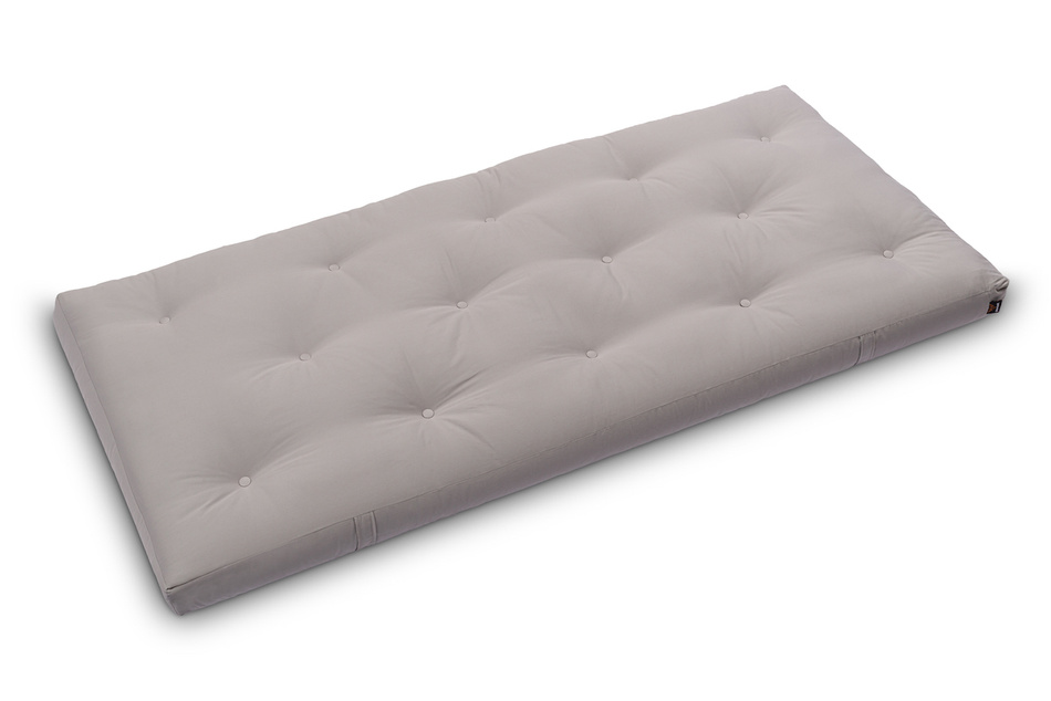 Materac 90x200 naturalny z lateksem - Futon Pascall Slim Latex Szary