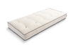 Materac 90x200 naturalny z wełną, lateksem i 2x kokosem - Futon Pascall Comfort Wool Hard Kedro Ecru