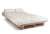 Sofa rozkładana 140x200 - Slim Exclusive Classic - Pascall Futon Ecru