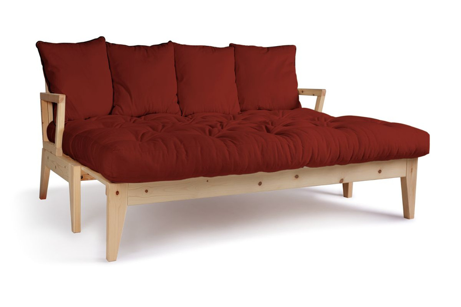 Sofa rozkładana 200 cm - Sakura - Pascall Futon Ceglany