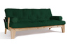 Sofa rozkładana 200 cm - Sakura - Pascall Futon Butelkowa Zieleń