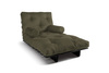 Sofa rozkładana 90x200 - Slim Basic Black - Pascall Futon Khaki