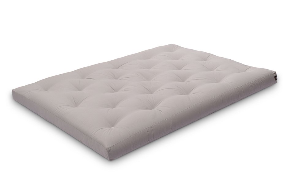 Materac 140x200 naturalny z lateksem - Futon Pascall Slim Duo Latex Szary