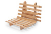 Sofa ogrodowa 90x200 rozkładana - Freedom Classic - Pascall Futon Marron