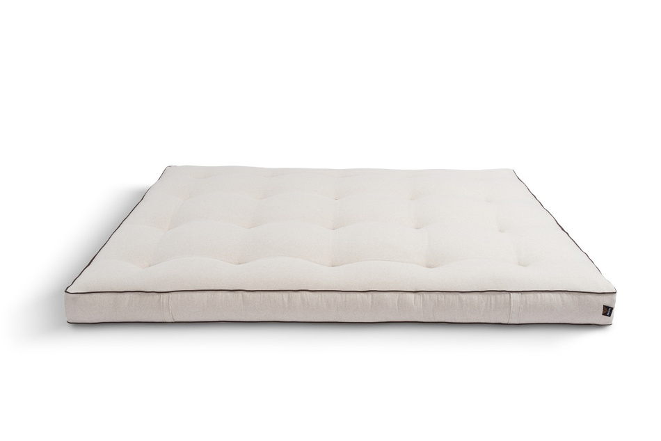 Materac 160x200 naturalny z kokosem - Futon Pascall Medium Coco Kedro Len