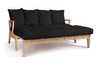Sofa rozkładana 200 cm - Sakura - Pascall Futon Czarny