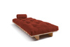 Sofa rozkładana 90x200 - Slim Comfort Classic - Pascall Futon Ceglany
