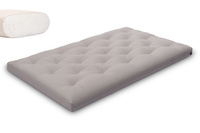 Materac 120x200 naturalny - Futon Pascall Slim Natural Szary