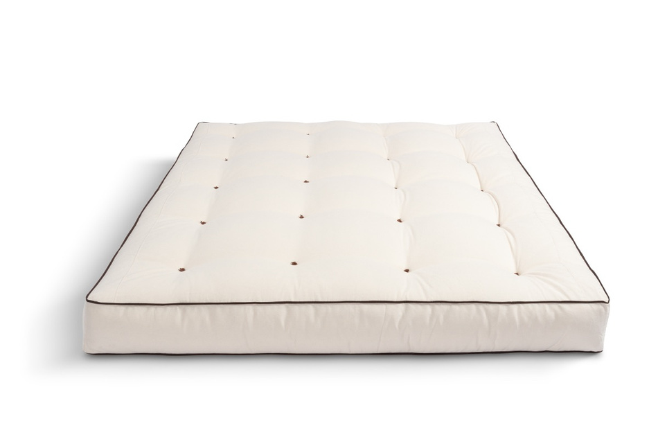 Materac 200x200 naturalny z lateksem i 2x kokosem - Futon Pascall Comfort Relax Hard Kedro Ecru