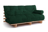 Sofa rozkładana 180x200 - Slim Exclusive Classic - Pascall Futon Butelkowa Zieleń