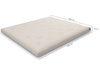 Materac 180x200 naturalny z lateksem - Futon Pascall Slim Duo Latex Modrakowy