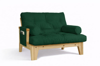 Fotel Sakura - Pascall Futon Butelkowa Zieleń