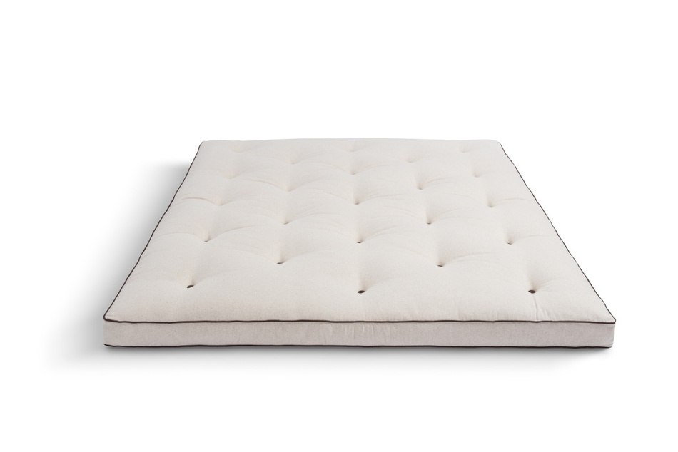 Materac 180x200 naturalny z lateksem - Futon Pascall Slim Duo Latex Kedro Len