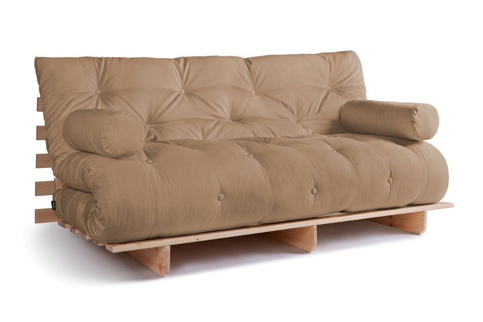 Sofa rozkładana 180x200 - Slim Basic Classic - Pascall Futon Beżowy