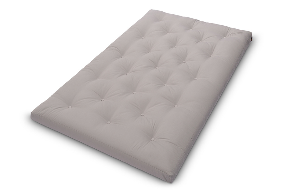 Materac 120x200 naturalny z lateksem - Futon Pascall Slim Duo Latex Szary
