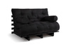 Sofa rozkładana 120x200 - Slim Comfort Black - Pascall Futon Czarny