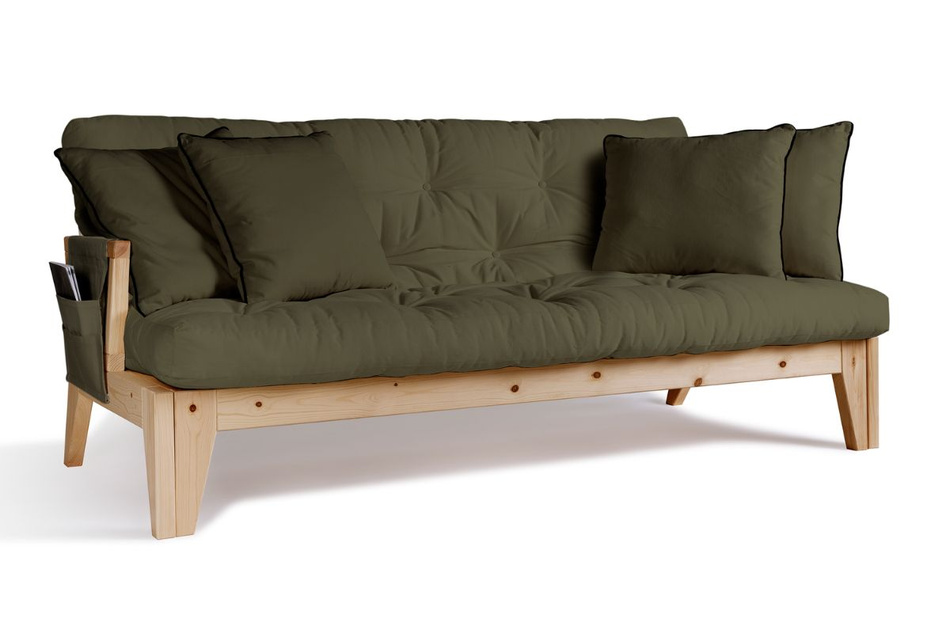Sofa rozkładana 200 cm - Sakura - Pascall Futon Khaki