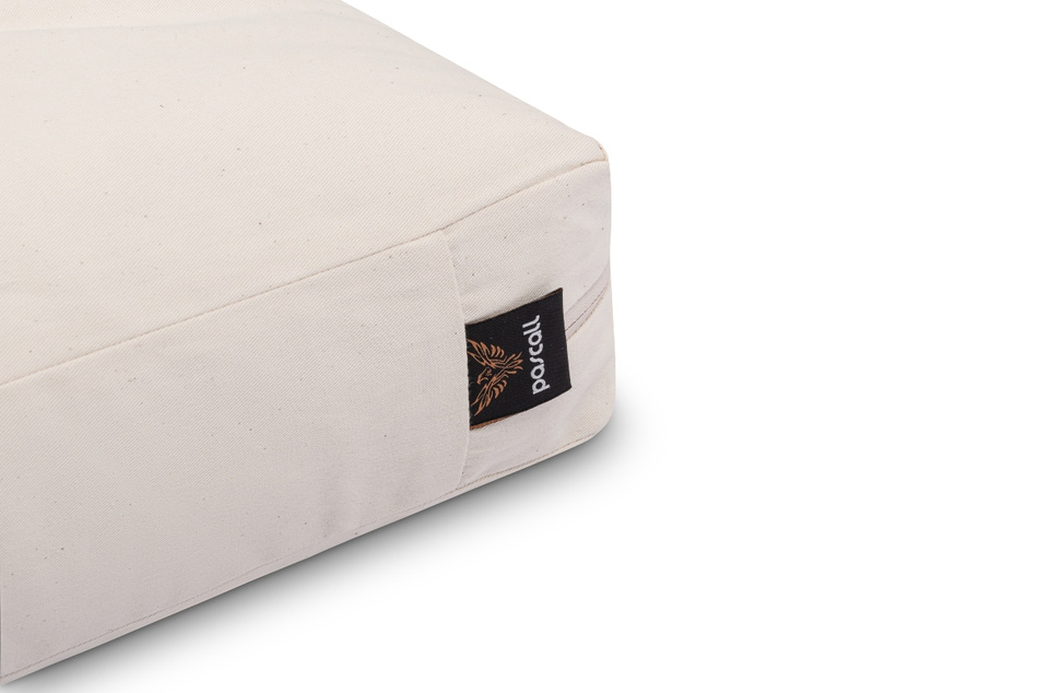 Materac 90x200 naturalny z lateksem - Futon Pascall Comfort Trio Latex Wool Ecru