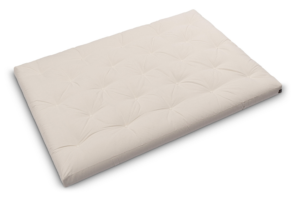 Materac 140x200 naturalny z lateksem - Futon Pascall Slim Latex Miodowy
