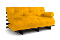 Sofa rozkładana 160x200 - Slim Exclusive Black - Pascall Futon Miodowy