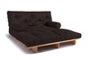 Sofa rozkładana 160x200 - Slim Basic Classic - Pascall Futon Brązowy