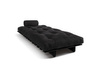 Sofa rozkładana 90x200 - Slim Exclusive Black - Pascall Futon Czarny