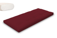Materac 90x200 naturalny - Futon Pascall Slim Natural Bordowy