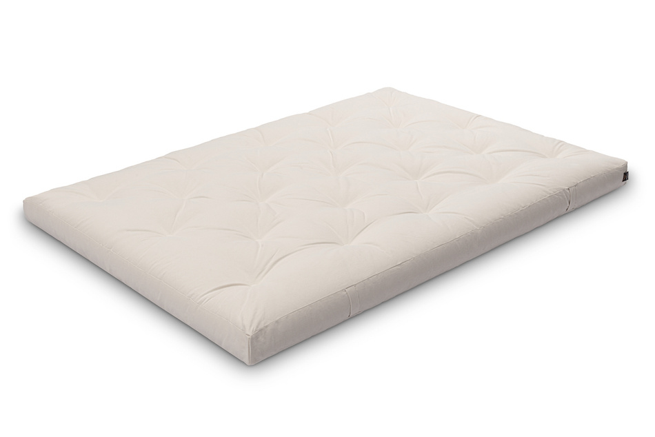 Materac 140x200 naturalny z lateksem - Futon Pascall Slim Latex Miodowy