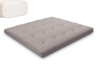 Materac 180x200 naturalny - Futon Pascall Comfort Natural Szary