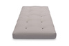 Materac 90x200 naturalny z wełną, kokosem i 2x lateks - Futon Pascall Comfort Wool Szary