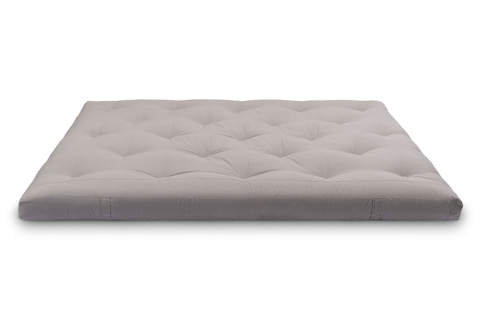 Materac 160x200 naturalny z lateksem - Futon Pascall Slim Duo Latex Szary