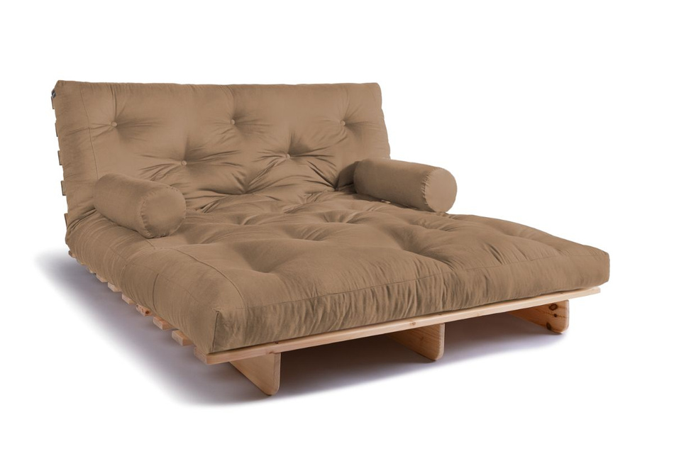 Sofa rozkładana 160x200 - Slim Basic Classic - Pascall Futon Beżowy