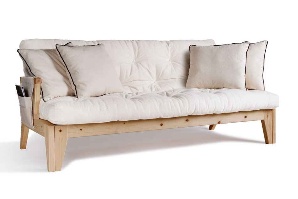 Sofa rozkładana 200 cm - Sakura - Pascall Futon Ecru