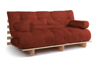 Sofa rozkładana 180x200 - Slim Exclusive Classic - Pascall Futon Ceglany