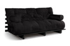 Sofa rozkładana 180x200 - Slim Comfort Black - Pascall Futon Czarny