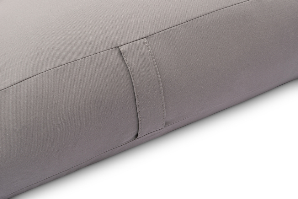 Materac 90x200 naturalny z wełną, kokosem i 2x lateks - Futon Pascall Comfort Wool Szary