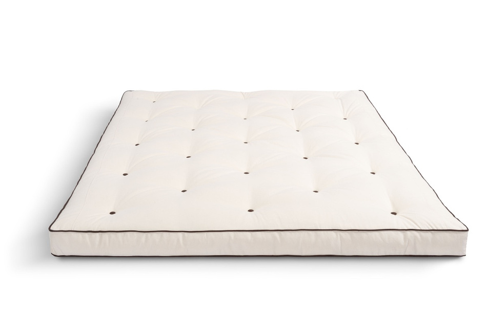 Materac 160x200 naturalny z lateksem - Futon Pascall Slim Latex Kedro Ecru