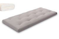 Materac 90x200 naturalny z lateksem - Futon Pascall Slim Latex Szary