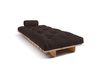 Sofa rozkładana 90x200 - Slim Basic Classic - Pascall Futon Brązowy