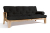 Sofa rozkładana 200 cm - Sakura - Pascall Futon Czarny