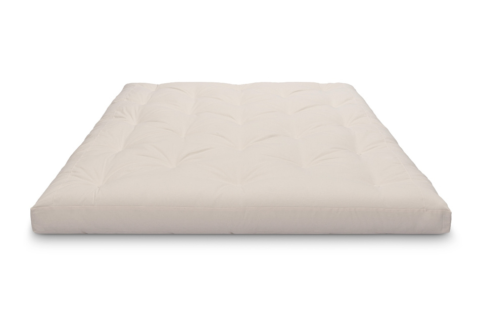 Materac 160x200 naturalny z lateksem - Futon Pascall Slim Duo Latex Modrakowy