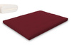 Materac 160x200 naturalny z lateksem - Futon Pascall Slim Latex Bordowy
