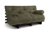 Sofa rozkładana 160x200 - Slim Exclusive Black - Pascall Futon Khaki