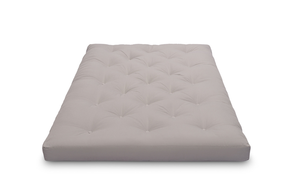Materac 120x200 naturalny z lateksem - Futon Pascall Slim Duo Latex Szary