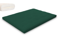 Materac 160x200 naturalny z lateksem - Futon Pascall Slim Latex Butelkowa Zieleń