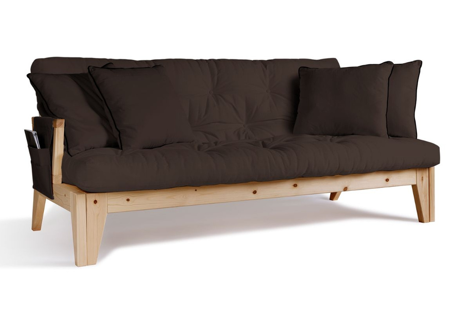 Sofa rozkładana 200 cm - Sakura - Pascall Futon Brązowy
