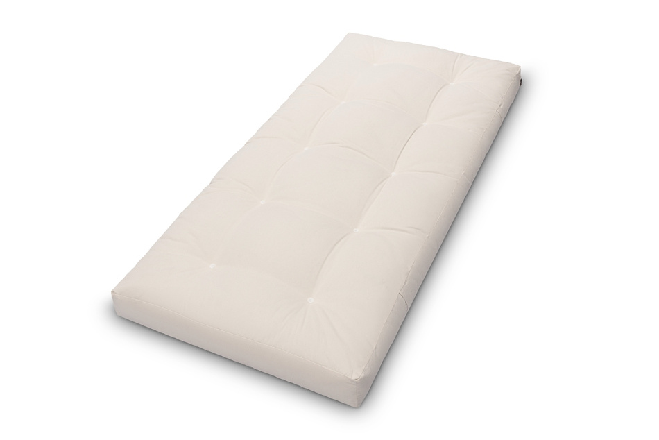 Materac 90x200 naturalny z lateksem - Futon Pascall Comfort Trio Latex Wool Ecru